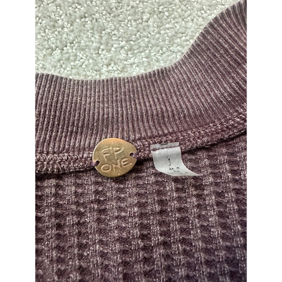 FP One Bomber brown 100% cotton jacket long sleeve full zip *no size* - Picture 6 of 9